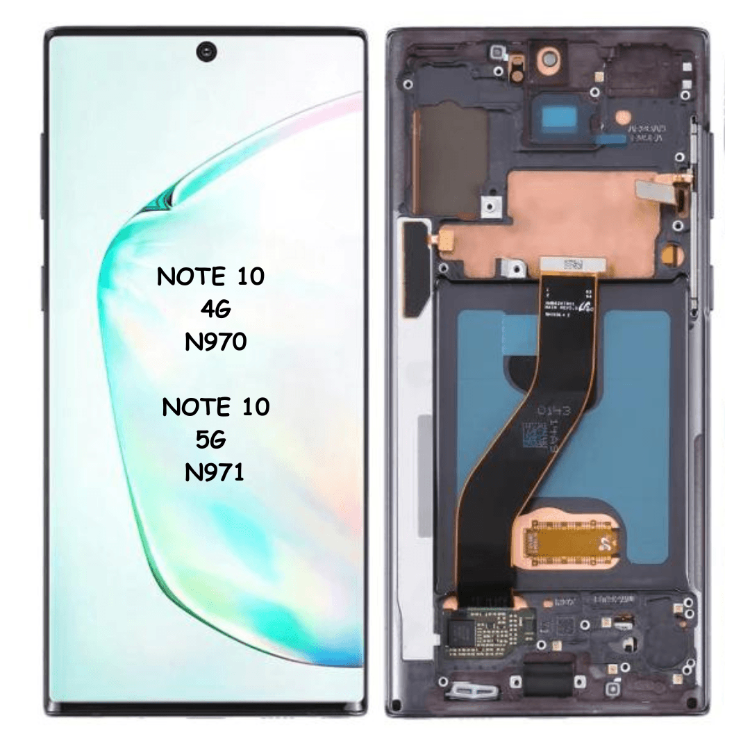 OEM LCD Assembly with Frame For Samsung Galaxy Note 10 4G N970 / Note 10 5G N971 (Aura Black) - Best Cell Phone Parts Distributor in Canada, Parts Source OEM LCD Assembly with Frame For Samsung Galaxy Note 10 4G N970 / Note 10 5G N971 (Aura Black) - Best Cell Phone Parts Distributor in Canada, Parts Source